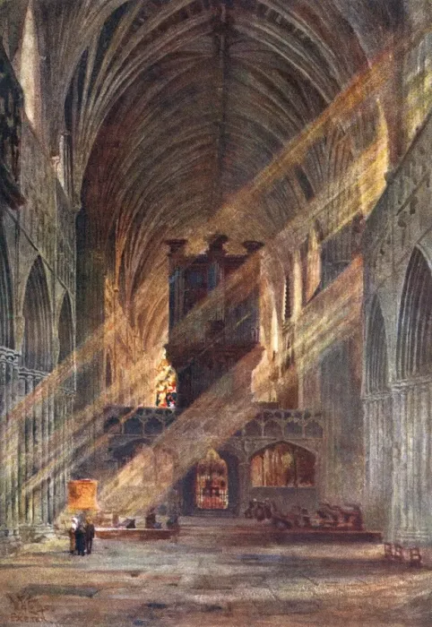 Framed Print : Exeter Cathedral / 1905 Framed Print : Exeter Cathedral / 1905