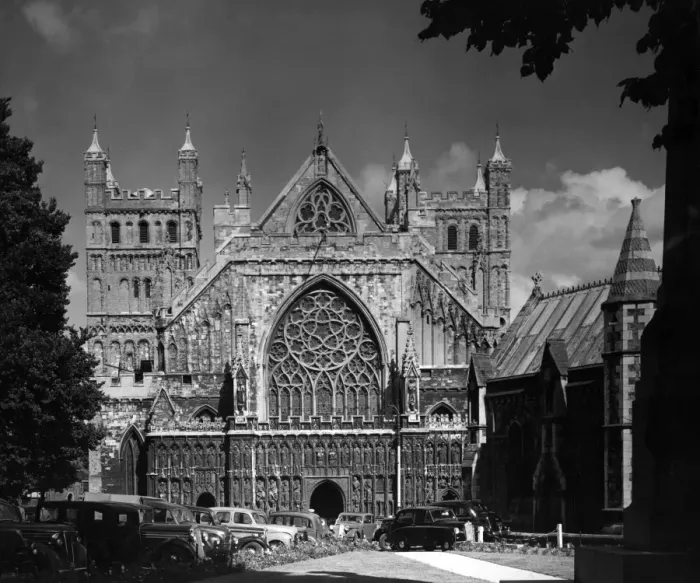 Framed Print : Exeter Cathedral 1950S Framed Print : Exeter Cathedral 1950S