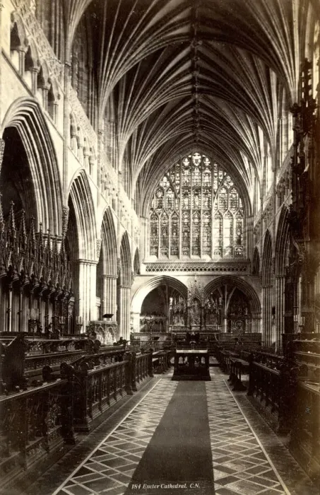 Framed Print : Exeter Cathedral, Devon, interior view Framed Print : Exeter Cathedral, Devon, interior view