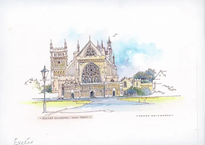 Framed Print : Exeter Cathedral, West Front Framed Print : Exeter Cathedral, West Front