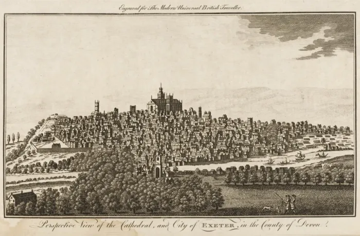 Framed Print : EXETER / COOKEs 1779 Framed Print : EXETER / COOKEs 1779