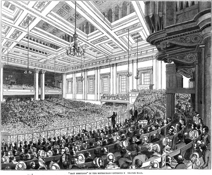 Framed Print : EXETER HALL / MEETING 1844 Framed Print : EXETER HALL / MEETING 1844