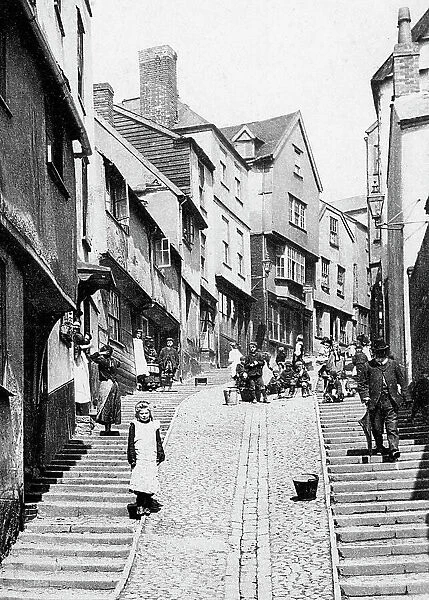 Exeter Stepcote Hill early 1900s
