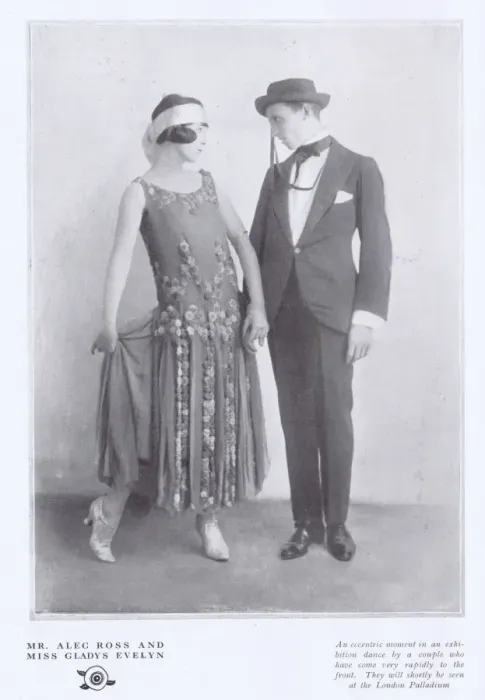 Framed Print : The exhibition dancers Alec Ross and Gladys Evelyn, London Framed Print : The exhibition dancers Alec Ross and Gladys Evelyn, London