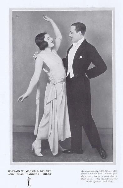 The exhibition dancers Captain W. Maxwell Stuart and Barbara