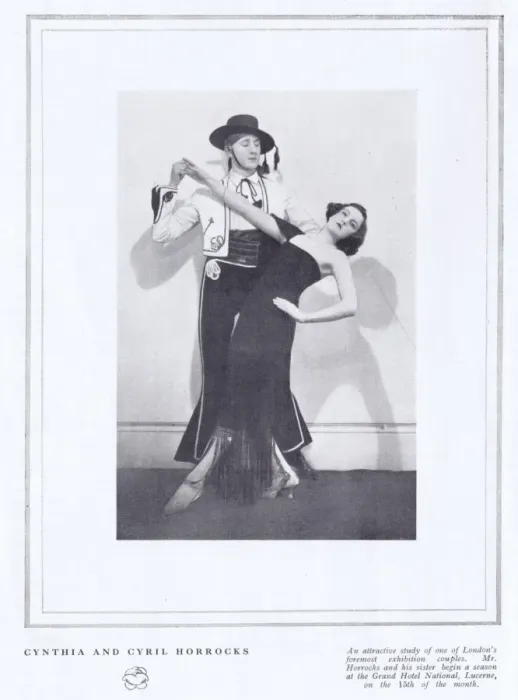 Framed Print : The exhibition dancers Cytnia and Cyril Horrocks, in strikin Framed Print : The exhibition dancers Cytnia and Cyril Horrocks, in strikin