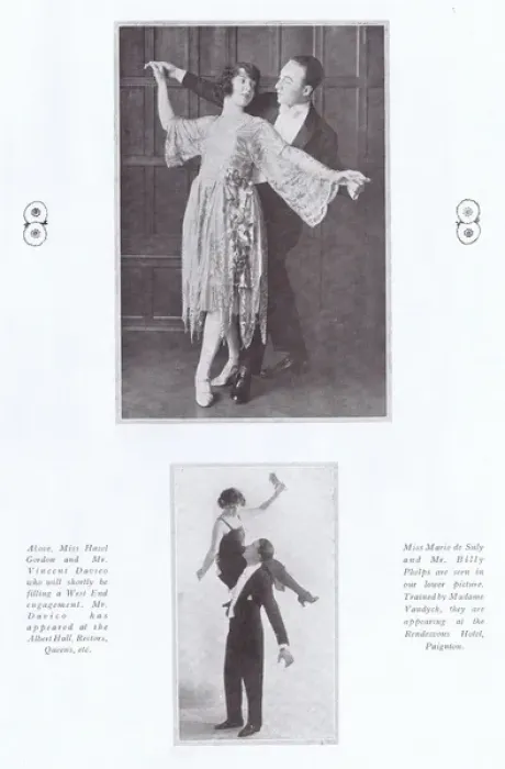 Framed Print : Exhibition dancers: Gordon and Davico and de Suly and Phelp Framed Print : Exhibition dancers: Gordon and Davico and de Suly and Phelp