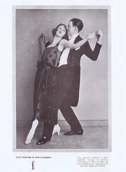 The exhibition dancers Ted Trevor and Dina Harris, London, 1
