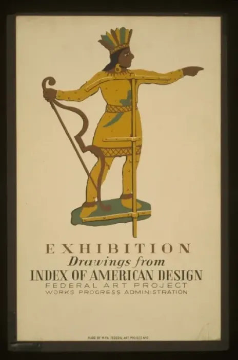 Framed Print : Exhibition - drawings from Index of American Design Federal Framed Print : Exhibition - drawings from Index of American Design Federal