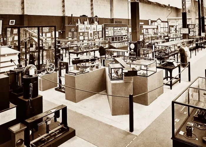 Framed Print : Exhibition Hall of Science, Franco British White