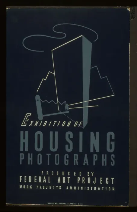 Framed Print : Exhibition of housing photographs Produced by Federal Art Pr Framed Print : Exhibition of housing photographs Produced by Federal Art Pr