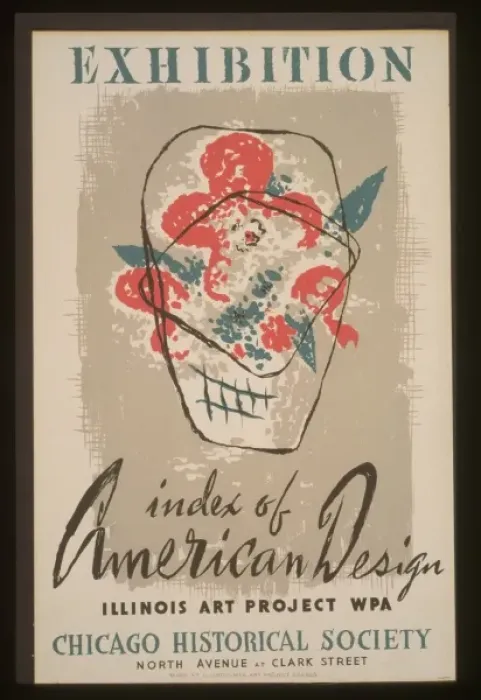 Framed Print : Exhibition Index of American Design