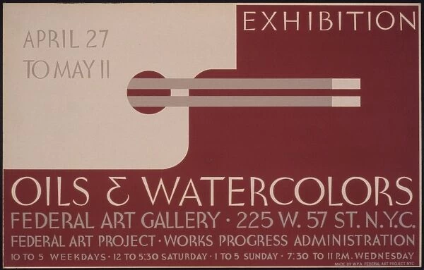Exhibition - oils & watercolors, Federal Art Gallery Federal
