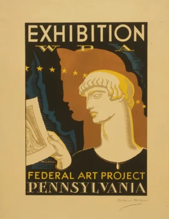 Framed Print : Exhibition WPA Federal Art Project Pennsylvania Framed Print : Exhibition WPA Federal Art Project Pennsylvania