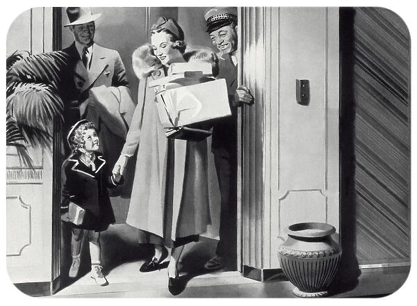 Exiting an Elevator Date: 1938