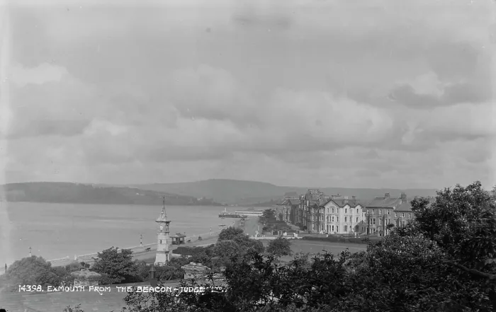 Framed Print : Exmouth from the Beacon