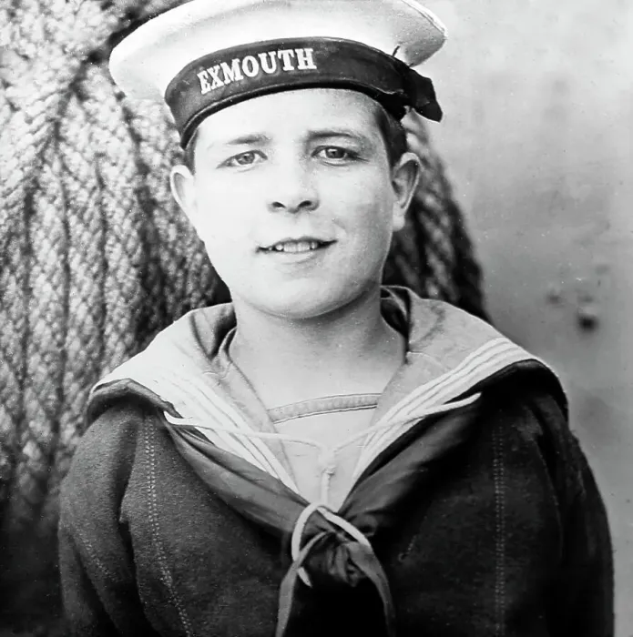 Framed Print : An Exmouth boy, Training Ship Exmouth, early 1900s Framed Print : An Exmouth boy, Training Ship Exmouth, early 1900s