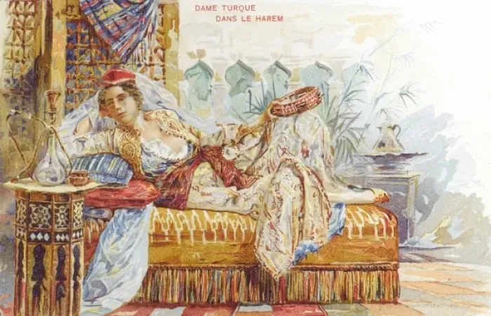 Framed Print : Exotic Turkish Woman of the Harem Framed Print : Exotic Turkish Woman of the Harem