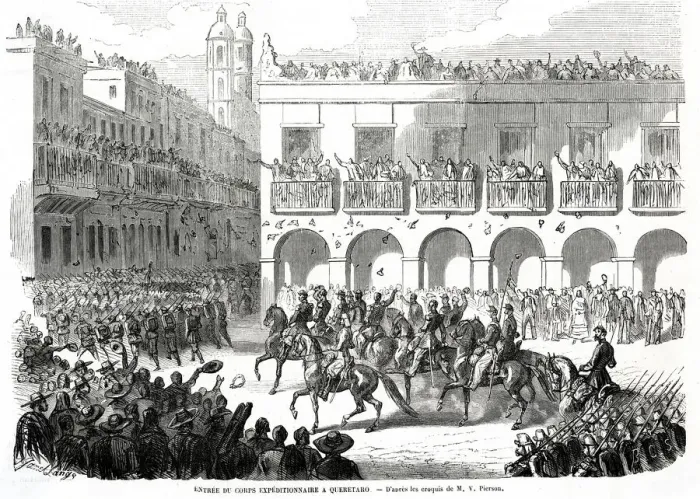 Framed Print : Expeditionary Corps at Queretaro Framed Print : Expeditionary Corps at Queretaro