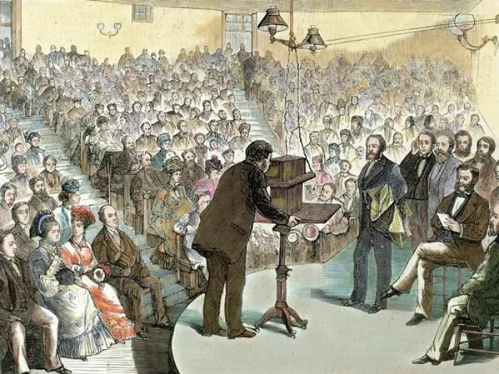 Framed Print : Experiments on the phone from Dr. Alexander Graham Bell (184 Framed Print : Experiments on the phone from Dr. Alexander Graham Bell (184