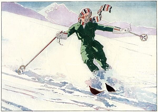 Expert skier, 1931