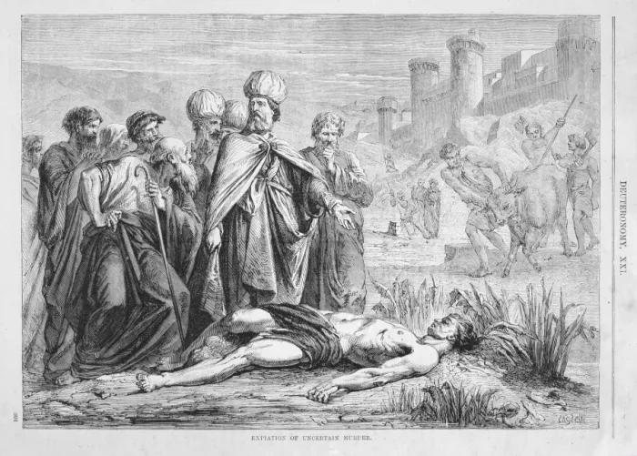 Framed Print : The Expiation of an uncertain Murder - Deuteronomy Framed Print : The Expiation of an uncertain Murder - Deuteronomy