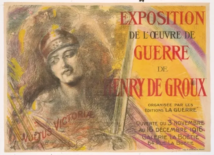 Framed Print : Exposition de l oeuvre de guerre de Henry de Groux. Ouverte Framed Print : Exposition de l oeuvre de guerre de Henry de Groux. Ouverte