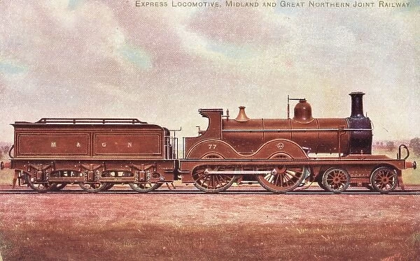 Express locomotive no 77 4-4-0