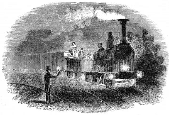 Framed Print : The Express Mail Train, 1844 Framed Print : The Express Mail Train, 1844