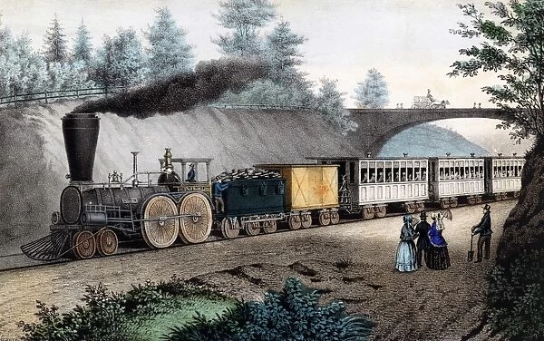 The Express Steam Railway Train