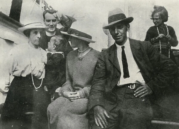 Extended family on board the Kemusa - April 1921