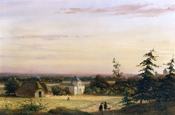 An Extensive Landscape with a Country House