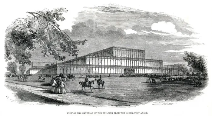 Framed Print : Exterior of the Great Exhibition 1851 Framed Print : Exterior of the Great Exhibition 1851