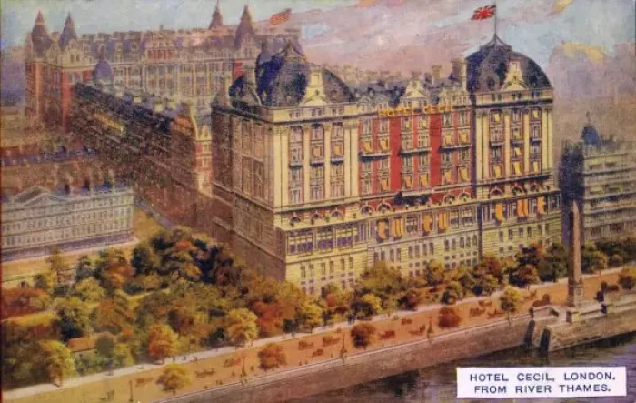 Framed Print : The exterior of the Hotel Cecil, London Framed Print : The exterior of the Hotel Cecil, London