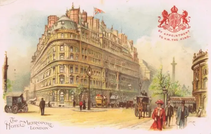 Framed Print : The exterior of the Hotel Metropole, London Framed Print : The exterior of the Hotel Metropole, London