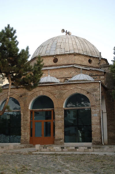 Exterior of Iljaz Mirahori Mosque. Korce. Albania
