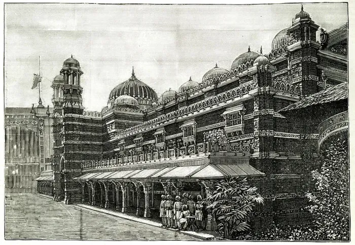 Framed Print : Exterior of the Indian Palace, Paris Exhibition of 1889 Framed Print : Exterior of the Indian Palace, Paris Exhibition of 1889