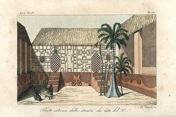 Exterior of the kings bedroom, Kumasi, Kingdom of Ashanti