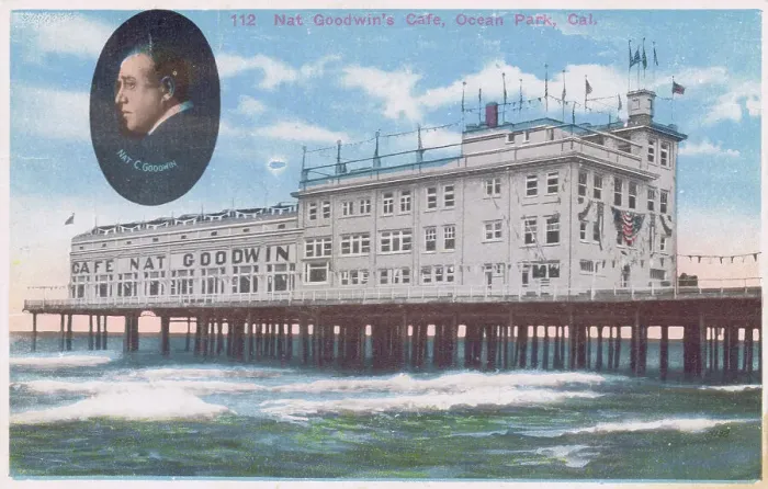 Framed Print : The exterior of Nat Goodwin's Cafe, Ocean Park, California Framed Print : The exterior of Nat Goodwin's Cafe, Ocean Park, California