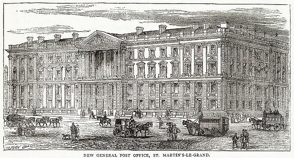 Exterior of the new General Post Office, St Martin's-Le-Grand, London