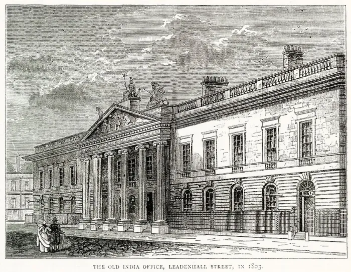 Framed Print : Exterior of the Old India Office, Leadenhall Street, London. Date: 1803 Framed Print : Exterior of the Old India Office, Leadenhall Street, London. Date: 1803