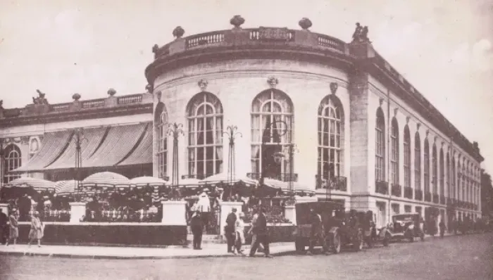 Framed Print : The exterior of the Restaurant des Ambassadeurs, part of Framed Print : The exterior of the Restaurant des Ambassadeurs, part of