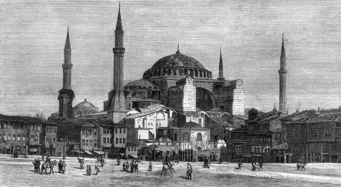 Framed Print : Exterior of Saint Sophia, Constantinople, 1878 Framed Print : Exterior of Saint Sophia, Constantinople, 1878