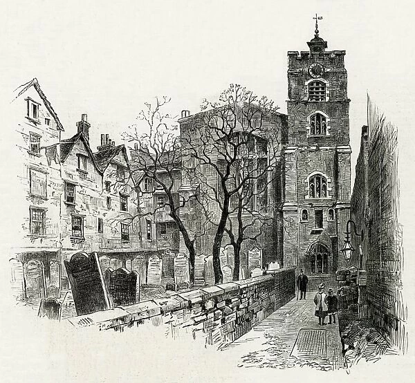 Exterior of St Bartholomews church 1886