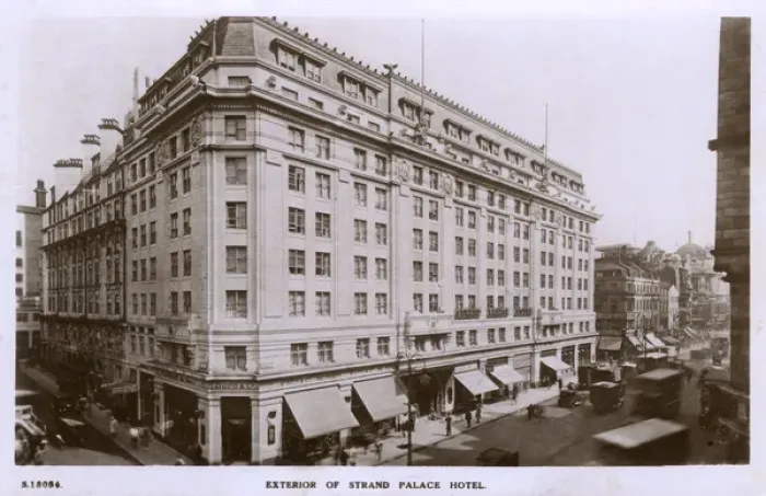 Framed Print : Exterior of the Strand Palace Hotel, The Strand, London Framed Print : Exterior of the Strand Palace Hotel, The Strand, London