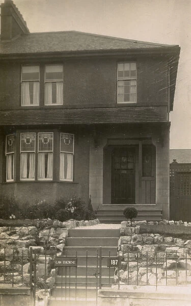 The exterior of a suburban semi-detached Edwardian House