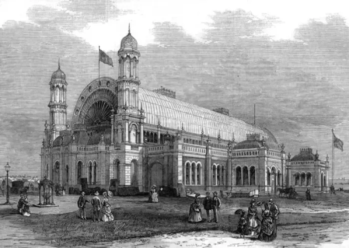 Framed Print : Exterior of the Sydney Exhibition Building, 1872 Framed Print : Exterior of the Sydney Exhibition Building, 1872