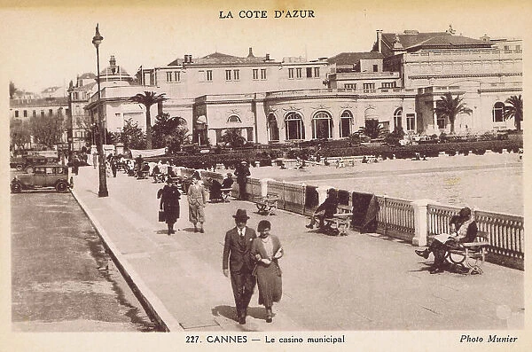 An exterior view of the Casino Municipal de Cannes