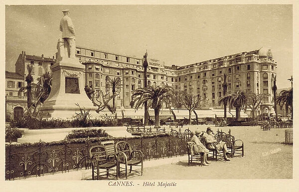 Exterior view of the Hotel Majestic in Cannes, 1920s