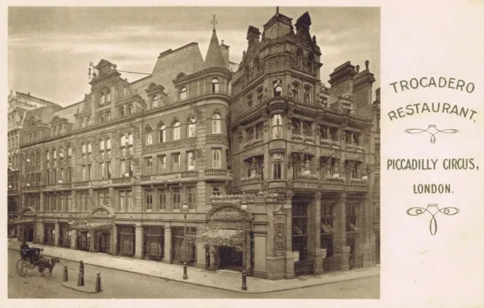Framed Print : An exterior view of the Trocadero restaurant, Piccadilly Framed Print : An exterior view of the Trocadero restaurant, Piccadilly